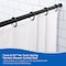 Kenney Mfg Twist & Fit No Tools Spring Tension Shower Curtain Rod, 42-72in, Black KN609L/5V1 - alternate 8